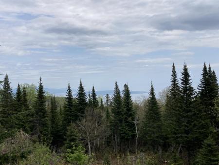 Point de vue sur le fleuve Saint-Laurent