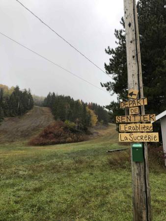 Départ des sentiers